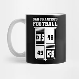 SF, san francisco football. 49 ers flame Mug